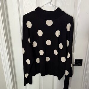 H&M Black Polka Dot Sweater